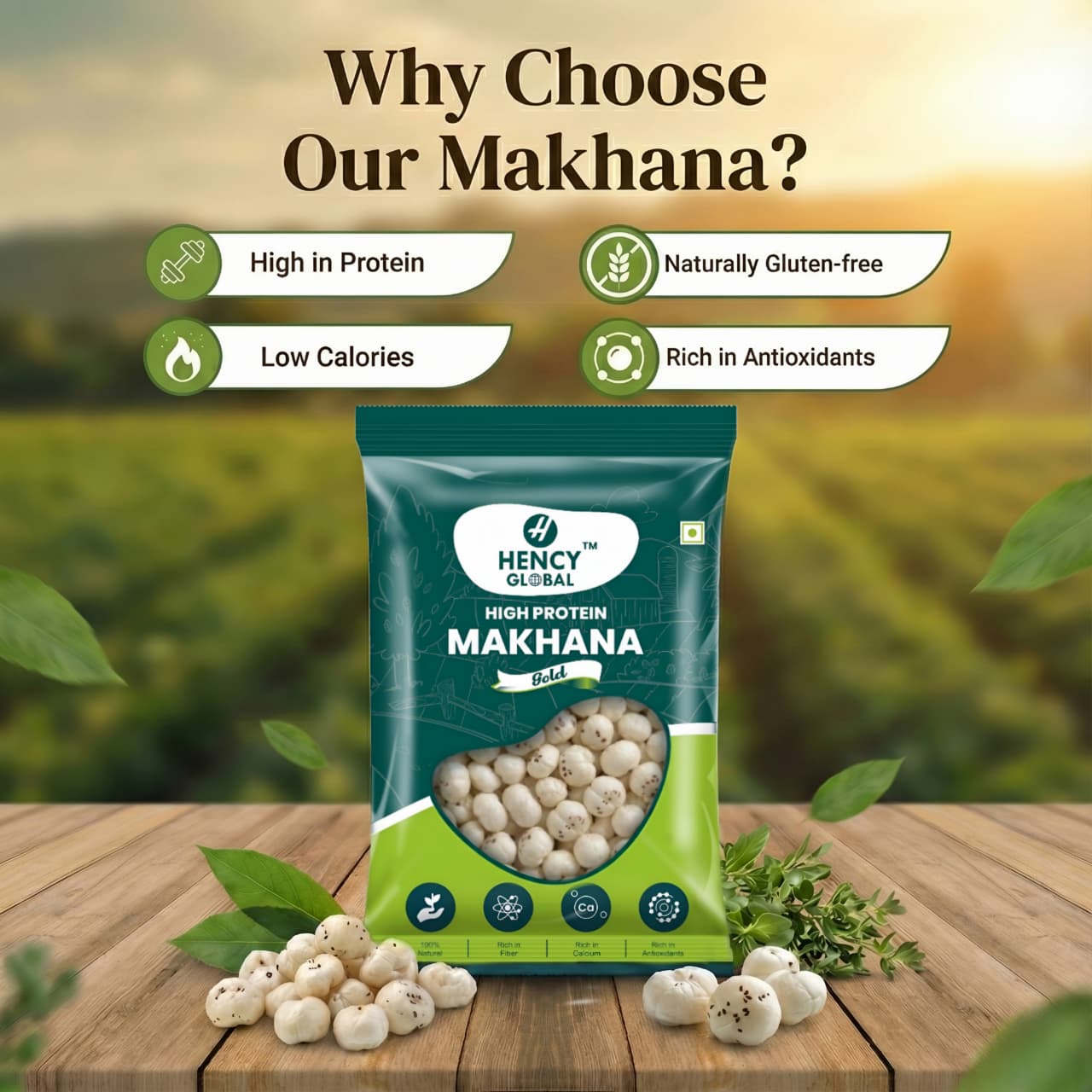 Gold Makhana (250g) (Medium Size) - Image 2